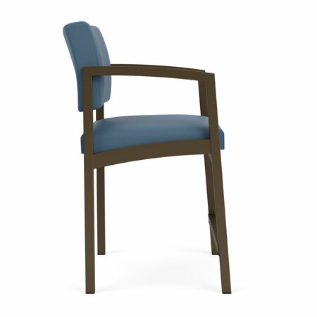 LESRO Lenox Steel Hip Chair Metal Frame, Bronze, MD Titan Upholstery LS1161